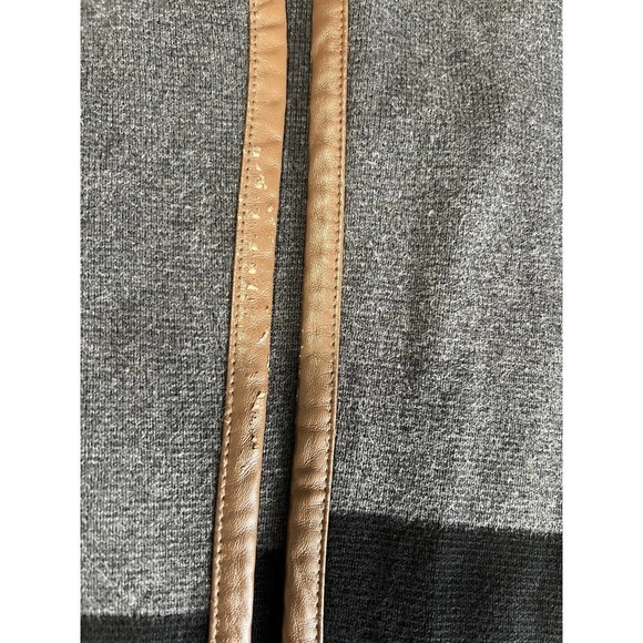 Charter Club Women’s Sweater Cardigan Open Color Block Cotton Pocket Medium - Picture 5 of 9